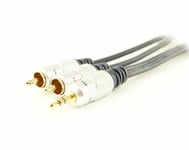 0.5M Metre 3.5mm Stereo Jack Headphone Extension Cable Aux Audio Lead OFC GOLD