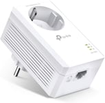 Adaptateur CPL TL-PA7017P AV1000 Gigabit avec prise d'alimentation (1 port Gigabit, Plug and Play, économie d'énergie, compatible avec HomePlug AV (adaptateur Powerline)