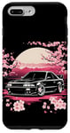 Coque pour iPhone 7 Plus/8 Plus Retro JDM Voiture de course japonaise Drift Tuning Car Sakura Blossom