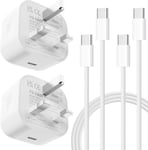 BIHPJD iPhone 15 Charger, USB C 2-Pack 20W Dual Port Fast Wall... 