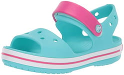 Crocs Mixte Enfant Crocband Sandal Kids , Pool Candy Rose, 33/34 EU