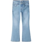 Name It Nkfpolly boot-cut jeans til barn, Light Blue Denim