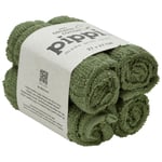 Pippi Tvättlappar djupt lichen green 4-pack