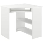 Vicco - Bureau d'angle Odin, Blanc, 83 x 76 cm