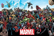 empireposter 745163 Marvel – Universe – Action Comic Poster Impression – Dimensions 91.5 x 61 cm, Papier, Multicolore, 91,5 x 61 x 0,14 cm