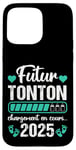 Coque pour iPhone 15 Pro Max Futur Tonton 2025 Humour Annonce Naissance Grossesse Cadeau