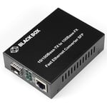 Black box BLACK BOX PURE NETWORKING FAST ETHERNET (100-MBPS) MEDIA CONVERTER - 10/100-MBPS COPPER TO 100-MBPS FIBER SFP (LHC210A)