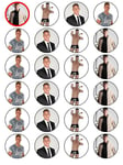 24 X PRE CUT GEORDIE SHORE SCOTTY T MIX WAFER PAPER BIRTHDAY CUP CAKE TOPPERS