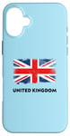 Coque pour iPhone 16 Plus Drapeau United Kingdom Angleterre Union Jack