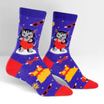 Sock It To Me Women's Crew Socks - Dress Up Meow (UK 3-8)