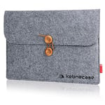 Kebnecase Sweden Housse élégante pour Ordinateur Portable Compatible avec Mac, Samsung, Lenovo, Microsoft, ASUS, Google, Gris, Feutre, 15"