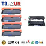 Kit Tambour+ 4 Toners compatibles avec Brother TN2320 DR2300 pour Brother DCP-L2500D, DCP-L2520DW, DCP-L2540DN, DCP-L2560DW