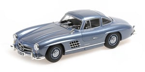 Minichamps 1:18 MERCEDES BENZ 300 SL (W198) LIGHT BLUE METALLIC diecast model