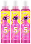 3 X VO5 Mega Hold Hair Styling Gel Spray, 200 ml