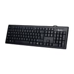 Sandberg USB Wired Office Keyboard Nord tastatur Qwerty Nordisk, svart