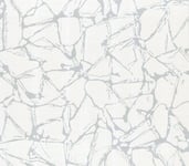 1703-111-05 - Camellia Shattered Glass Effect Silver 1838 Wallpaper