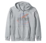 Star Trek: The Original Series Trek Flight Retro Chest Logo Zip Hoodie