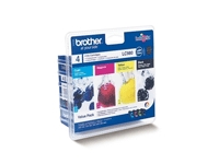 Brother Lc980valbp - 4-Pack - Svart, Gul, Cyan, Magenta - Original - Blister - Bläckpatron - För Brother Dcp-145, 163, 165, 195, 365, 373, 375, 377, Mfc-250, 255, 290, 295, 297