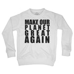 Sweat Shirt Enfant Citations Célèbres Emmanuel Macron Make Our Planet Great Again Politicien