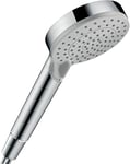 hansgrohe Vernis Blend water-saving shower head, approx. 5 l/min, shower head, 2 spray modes, anti-lime function, chrome
