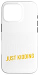 Coque pour iPhone 16 Pro Free Hugs Just Kidding Don't Touch Me Humour drôle Sarcastique