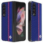 LC.IMEEKE Galaxy Z Fold 4 Skal Carbon Fiber - Blå