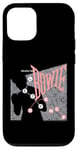 Coque pour iPhone 12/12 Pro David Bowie Let's Dance Rose et Gris