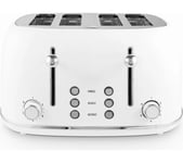 TOWER Heritage T20076WHT 4-Slice Toaster - Optic White, White