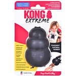 Kong - unknown Extreme Dog Toy - Caoutchouc Naturel Robuste, Noir - Jouet à Mordre, Chasser et Rapporter - pour Chien Taille Moyenne (035585111148)