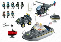 PLAYMOBIL 5844 MEGA SWAT POLICE RESCUE SET 112 PCS BRAND NEW SLIGHT BOX DAMAGE