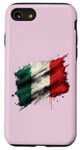 Coque pour iPhone SE (2020) / 7 / 8 Drapeau italien vintage - Souvenir d'Italie - Dos vieilli