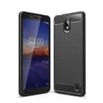 Nokia 1 Plus Carbon Fibre Case  Black