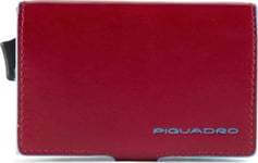 Piquadro Piquadro, Piquadro, Leather, Card Holder, Credit Card Case, Red, Unisex Unisex