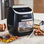 Digital Air Fryer Oven with Rotisserie 11L Oil Free Cooking 2000W