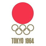 Artery8 Poster Mural sans Cadre avec Logo Jeux Olympiques d'été de Tokyo 1964 30,5 x 40,6 cm