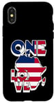 Coque pour iPhone X/XS Un amour avec le drapeau du Libéria en Afrique, carte Liberian Pride