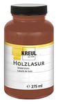 KREUL 78216-Lasure Acrylique Couleurs intenses, 275 ML Verre Plastique Marron, pour Bois Naturel et Non traité, Fluide-Peinture Liquide à Base d'eau, 10111247