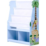 Etagère de rangement enfant garçon en bois Sunny Safari bleu Fantasy Fields TD-13410SS - Bleu