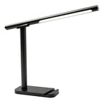 Homesbrand LED Desk Lamp, Eye Caring Table Lamps, Dimmable Daylight Lamp, 5 Brightness Levels x 3 Colour Modes, Touch Control Office Lamp for Home,Office,Bedside,Reading,Crafts,Nails and More - Black