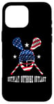 Coque pour iPhone 16 Pro Max Joueur de crosse Outplay Outlast American Lacrosse