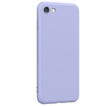 Coque violet Iphone 7 8 et SE 2020 et 2022 silicone soft touch