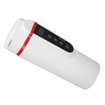 (White)Electric Heated Travel Mug Portable Water Electric Heated Bottle