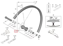 Napa-akseli Shimano WH-M8100-TL-F15-B-275