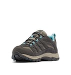 Columbia Women's Crestwood WP waterproof low rise hiking shoes, Black (Kettle x Dark Grey), 10 UK