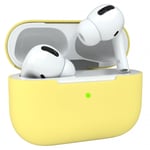 Skyddsfodral i silikon till Apple Airpods Pro, Gul