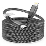 Câble Usb C Vers Lightning 3M [Certifié Mfi], Câble Iphone Usb C 3M Long Nylon Cable Chargeur Iphone Charge Rapide Câble Lightning Usb C Fil Chargeur Iphone Cordon Pour Iphone 14 Pro Max/13/12/11/X/S