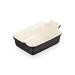 Le Creuset Héritage Plat Rectangulaire, Céramique, 19 cm, 1,1 L, Onyx, 71102191400001