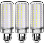 Ampoules led 26W, Équivalent 200W Ampoule Incandescente, 3000Lm, 6000K Blanc Froid, Ampoules à E27 Vis Edison, 3 Pièces [Classe énergétique e]