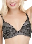 Ultimo Womens Leonie High Apex Plunge Bra - Black - Size 32A