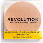 Makeup Revolution Blush & pudder Metallic Powder Highlighter - Rose Quartz